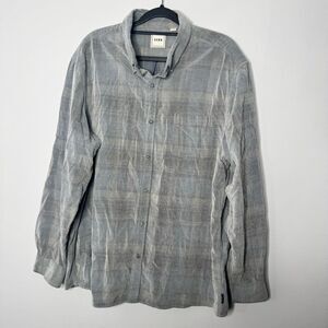 Rown plaid button down shirt size XL